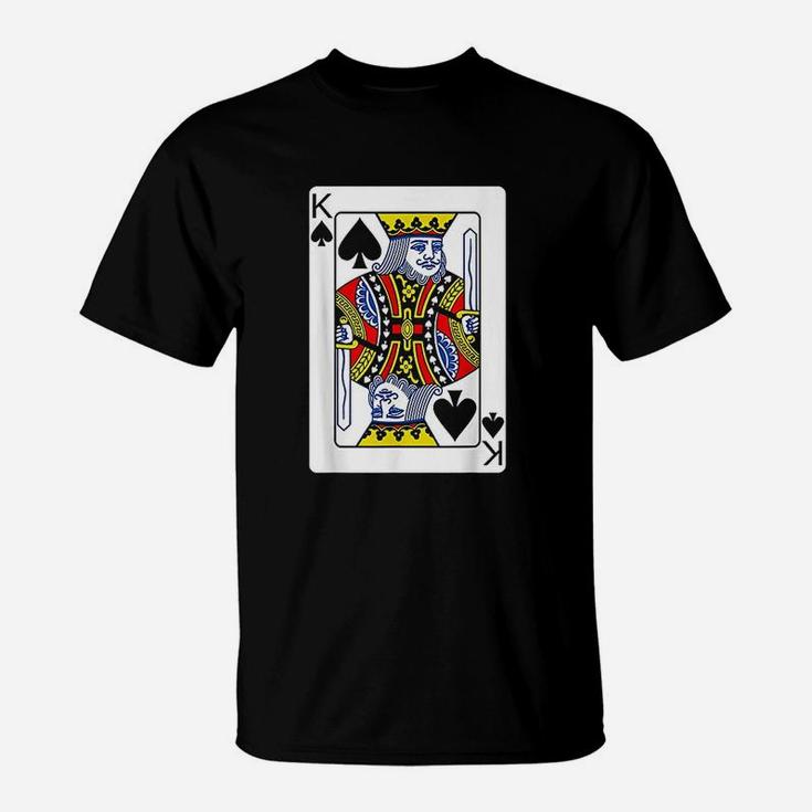 King Of Spades Playing Card T-Shirt