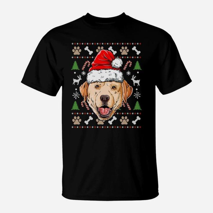 Labrador Ugly Christmas Dog Santa Hat Xmas Boys Kids Girls Sweatshirt T-Shirt