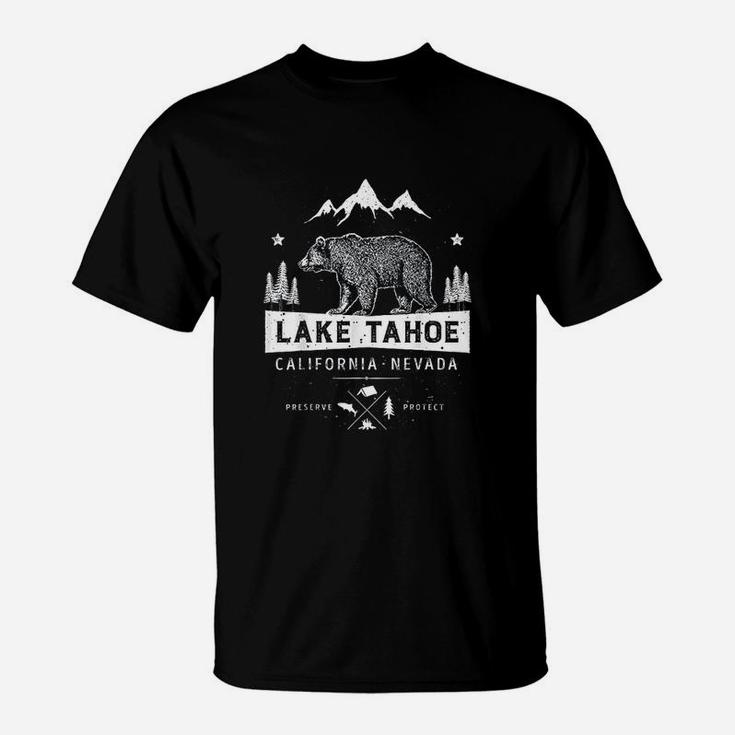 Lake Tahoe   Vintage Bear T-Shirt