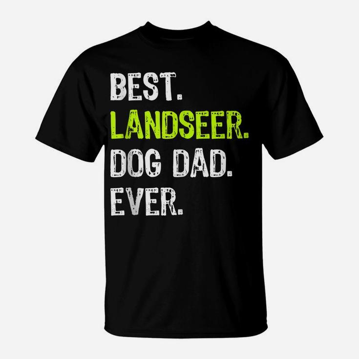 Landseer Dog Dad Fathers Day Dog Lovers T-Shirt