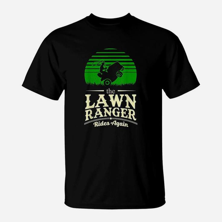 Lawn Ranger Grass Lawn Mower Cut Man Landscaper T-Shirt