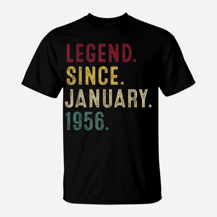 Legend Since January 1956 65Th Birthday Gift 65 Years Old T-Shirt