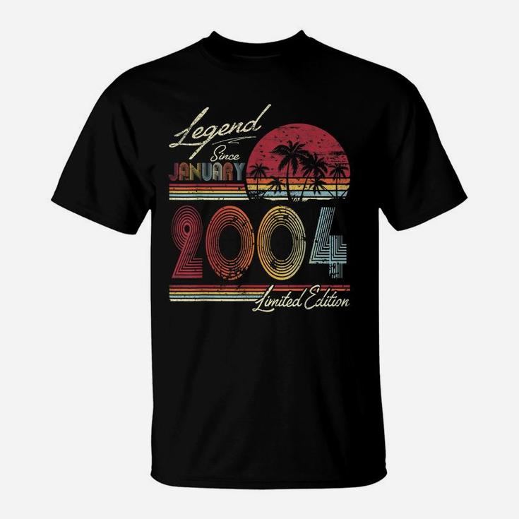 Legend Since January 2004 16Th Birthday Gift 16 Years Old T-Shirt