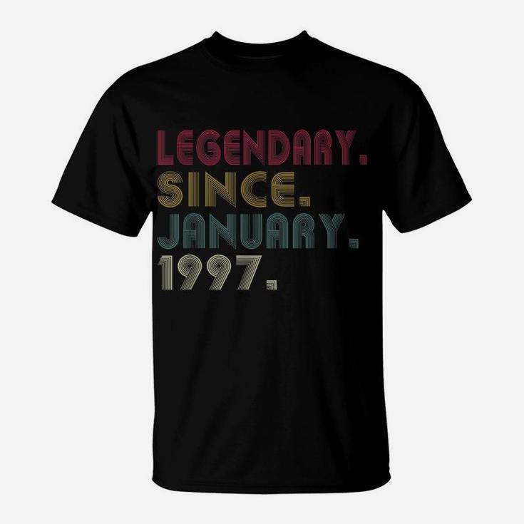 Legendary Since January 1997 25Th Birthday 25 Years Gifts T-Shirt