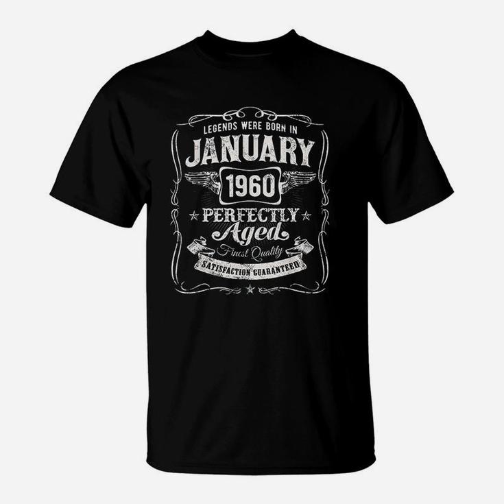 Legends Were Born In January 1960 Classic 61St Birthday T-Shirt