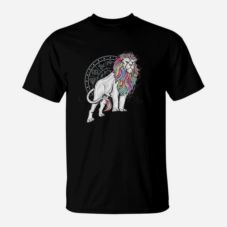Leo Lion Element Zodiac Horoscope August Birthday T-Shirt