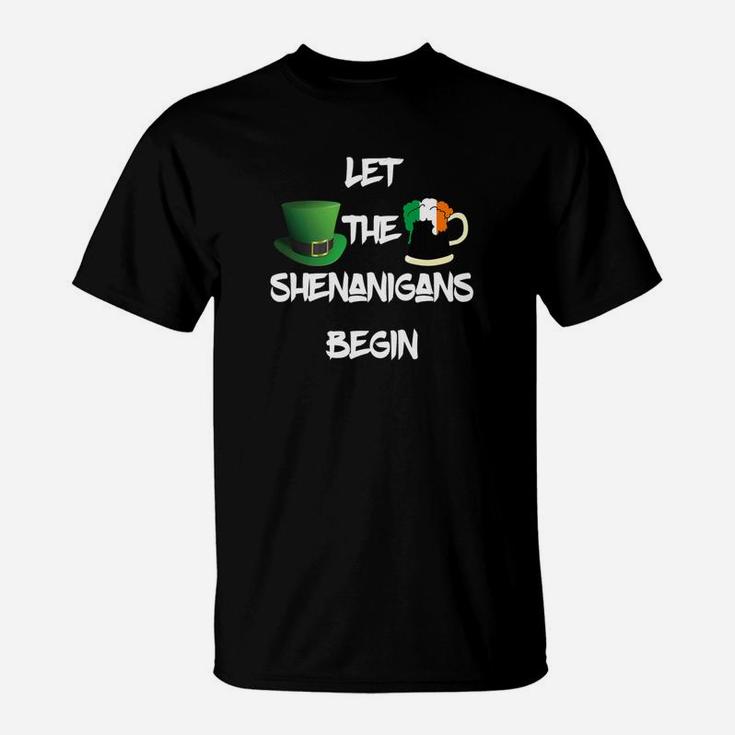 Let The Shenanigan Beginfunny St Patricks Day T-Shirt