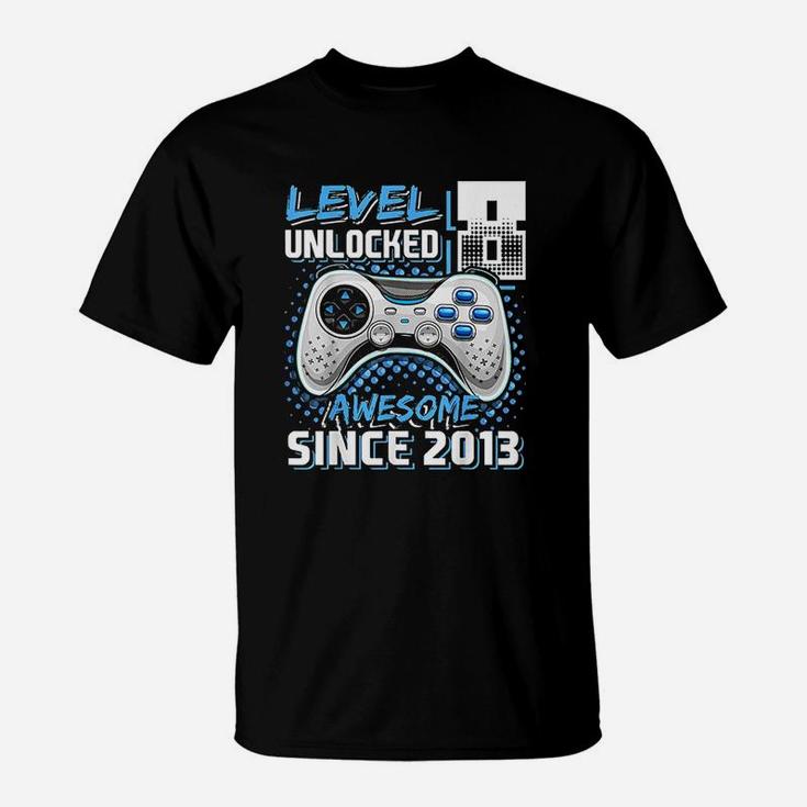 Level 8 Unlocked Awesome 2013 Video Game T-Shirt