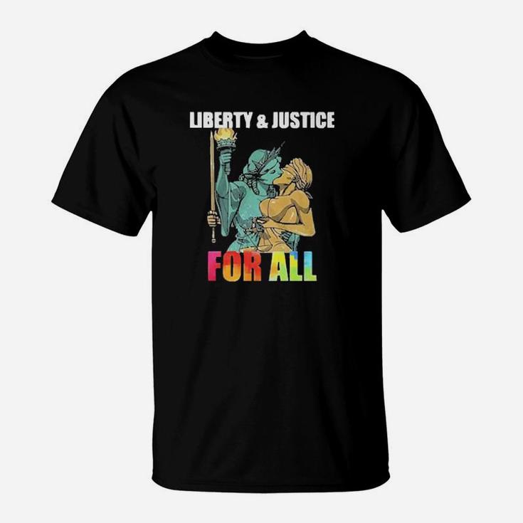 Lgbt Liberty And Justice For All T-Shirt
