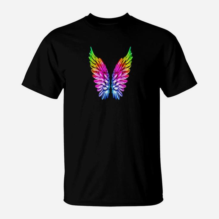 Lgbt Rainbow Wings Rainbow Gay  Lesbian Pride Angels T-Shirt
