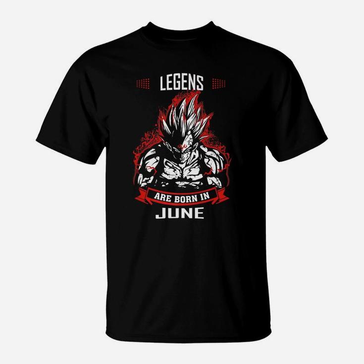 Lgends Are Born In June King Are Born In June T-Shirt