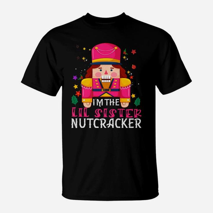 Lil Sister Nutcracker Matching Family Group Christmas Party T-Shirt