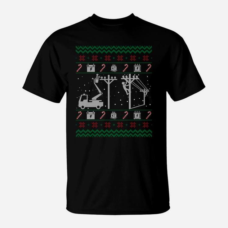 Lineman Sweatshirts For Women Men - Lineman Christmas Gifts Sweatshirt T-Shirt
