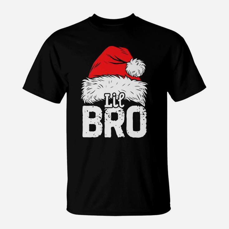 Little Brother Santa Christmas Family Matching Xmas Boys T-Shirt