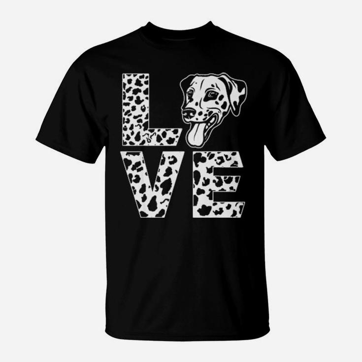 Love Dalmatian For Kids Youth And Adults T-Shirt
