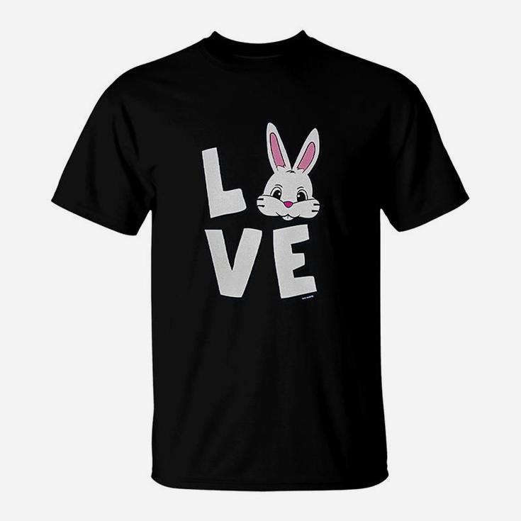 Love Easter Bunny Head  Egg Hunt T-Shirt
