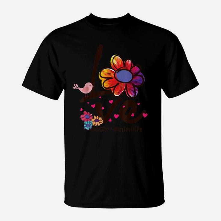 Love Mimi Life Daisy Flower Cute Mother's Day Gift Grandma T-Shirt