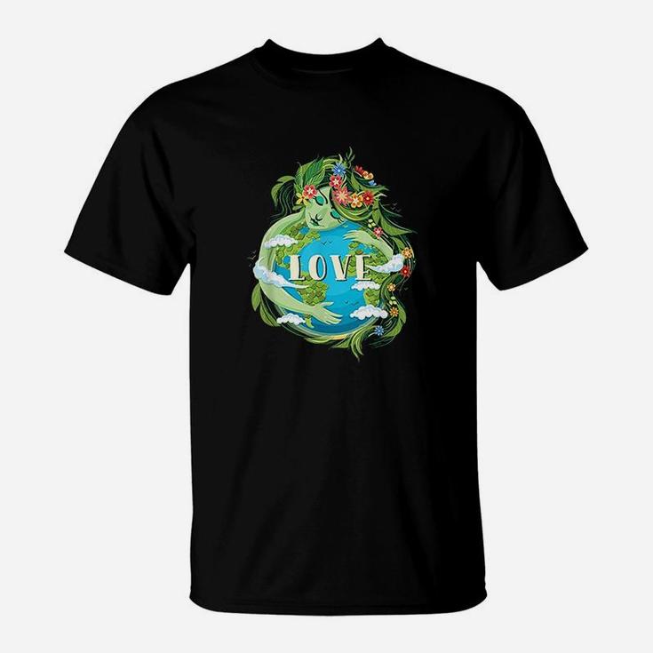 Love Mother Earth Day Save Our Planet Environment Green T-Shirt
