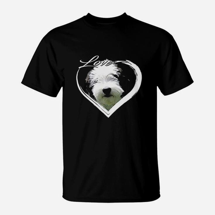 Love Sheepadoodle Old English Sheepdog  Poodle Lover Gift T-Shirt