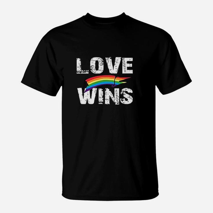 Love Wins Rainbow Heart T-Shirt