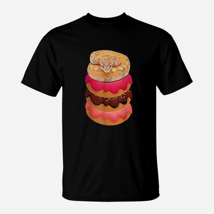Lovers Ball Python With Doughnuts T-Shirt