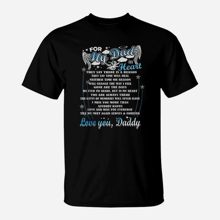 Loving Memorial My Dad  For My Dad Lives In Heaven Zip T-Shirt