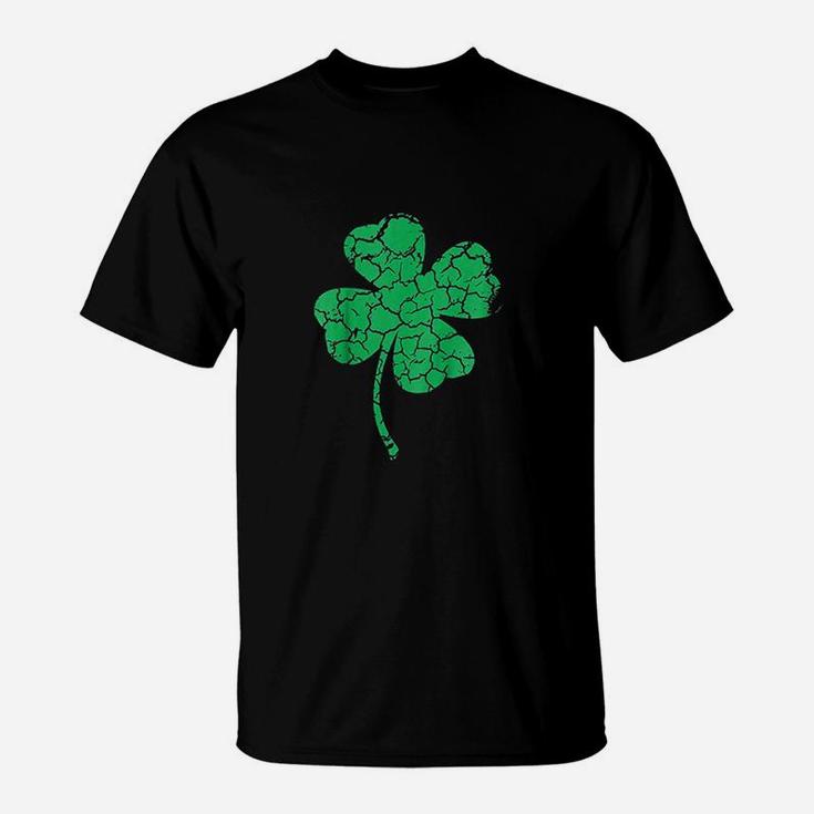 Lucky Four Leaf Clover St Patricks Day T-Shirt