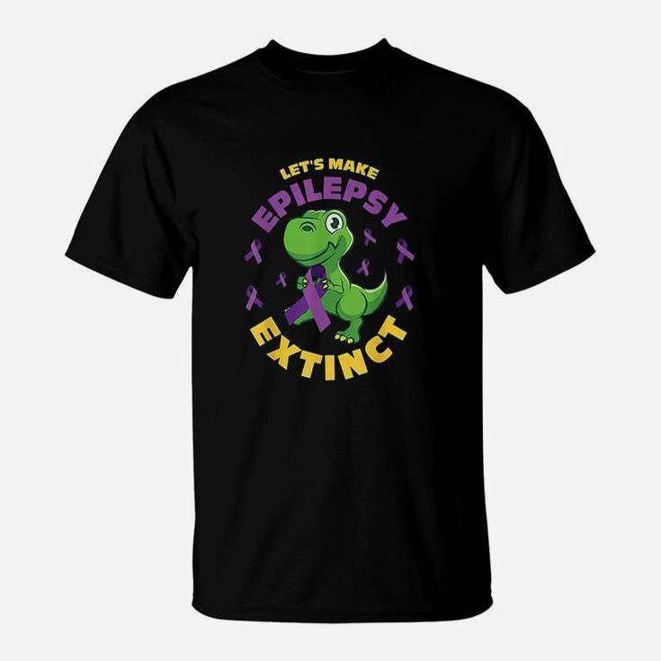 Make Epilepsy Extinct Dinosaur T-Shirt