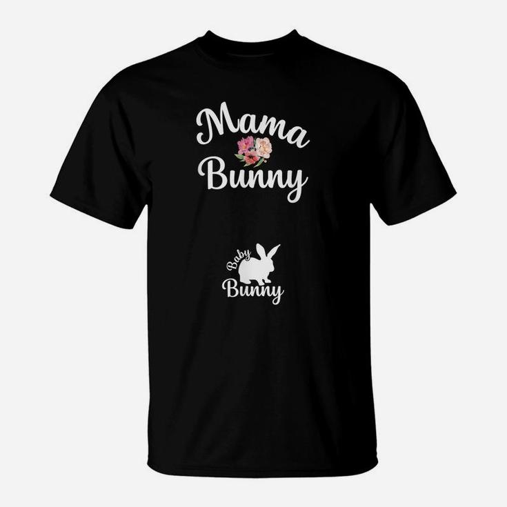 Mama Bunny Baby Bunny Pregnancy Announcement Easter T-Shirt