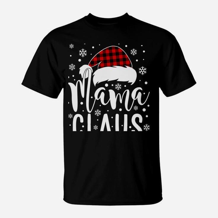 Mama Claus With Santa Hat - Mom Mama Mommy Christmas Funny T-Shirt