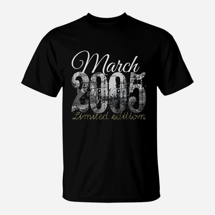 March 2005 16 Year Old 2005 16Th Birthday Gift T-Shirt