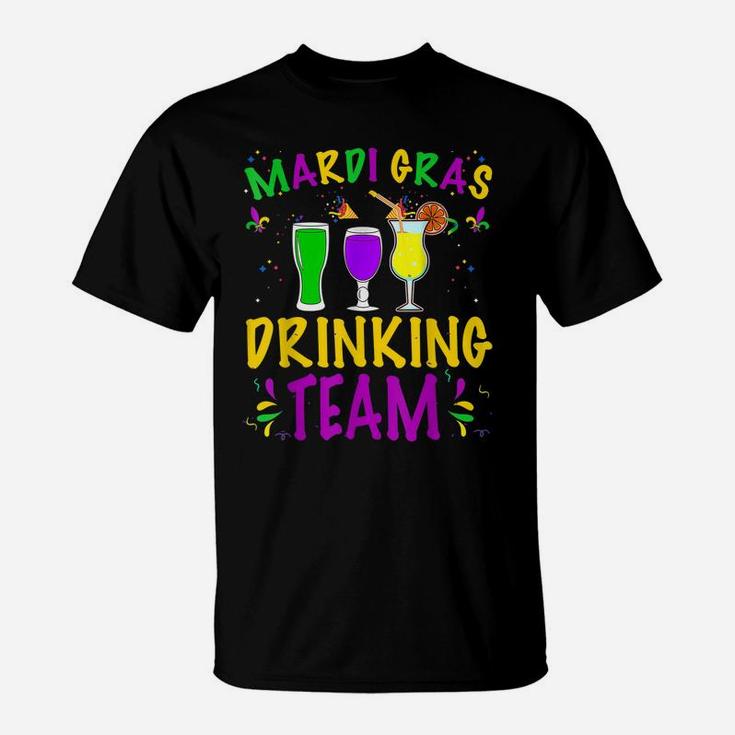 Mardi Gras Party Drinking Team Crawfish Carnival Parade T-Shirt