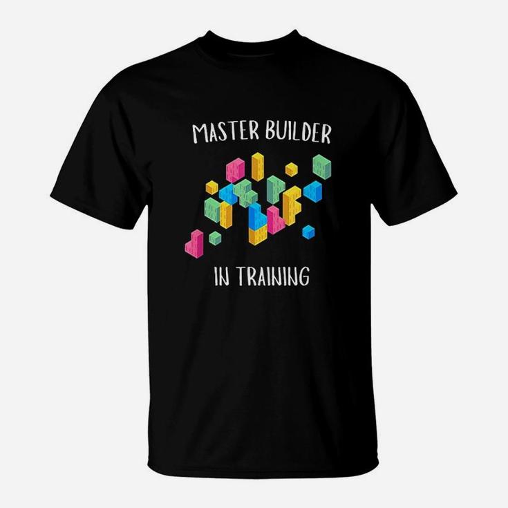 Master Builder In Training  Interlocking Blocks T-Shirt