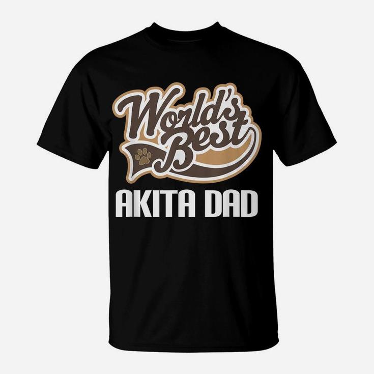 Mens Akita Dog Dad Fathers Day Pet Gift T-Shirt
