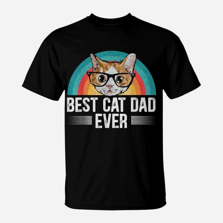 Mens Best Cad Dad Ever For A Cat Daddy Cat Lovers T-Shirt