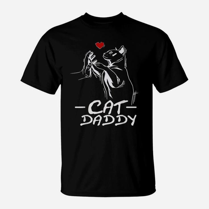 Mens Best Cat Dad Ever Daddy Funny Cat Daddy Father Day Gift T-Shirt