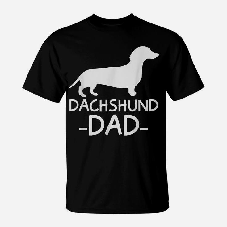 Mens Dachshund Dad Weiner Weenie Apparel Dog Lover Holder Design T-Shirt
