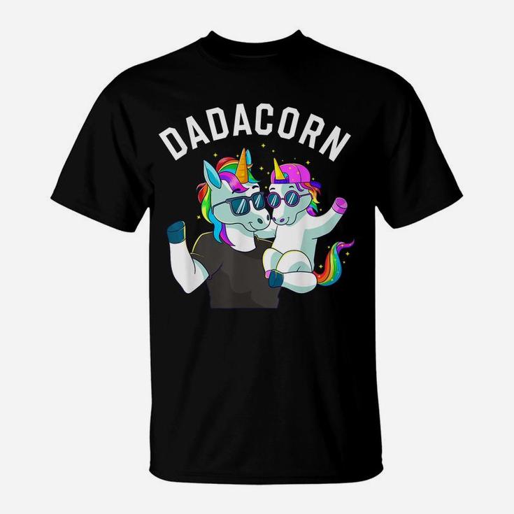 Mens Dadacorn Unicorn Dad Family Birthday Fathers Day Daughter T-Shirt