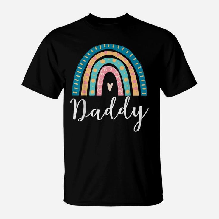 Mens Daddy Rainbow Gifts For Men Dad Family Matching Birthday T-Shirt