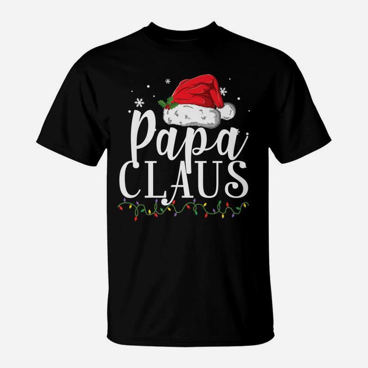 Mens Funny Papa Claus Christmas  Pajamas Santa Gift T-Shirt
