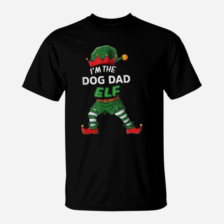 Mens I'm The Dog Dad Elf Christmas Family Matching Pajama T-Shirt