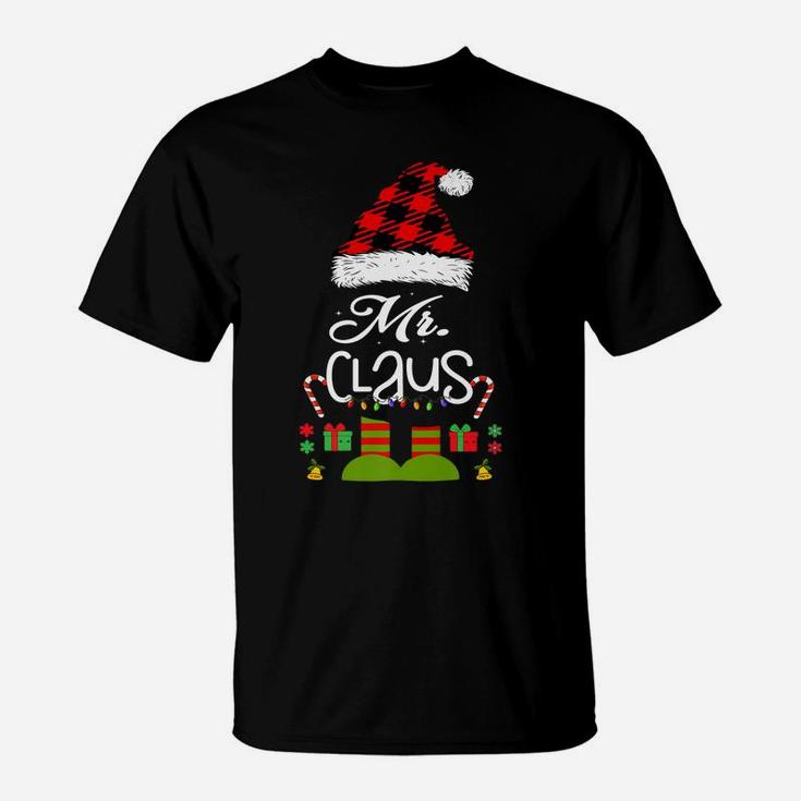 Mens Mr-Claus Matching-Couple-Husband-Wife His-&-Her Christmas T-Shirt