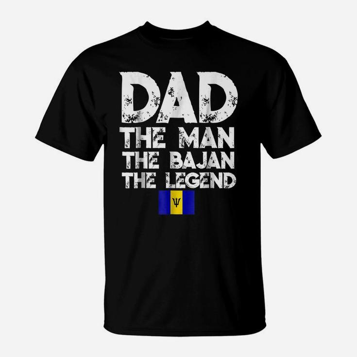 Mens Storecastle Dad The Bajan The Legend Father's Day T-Shirt