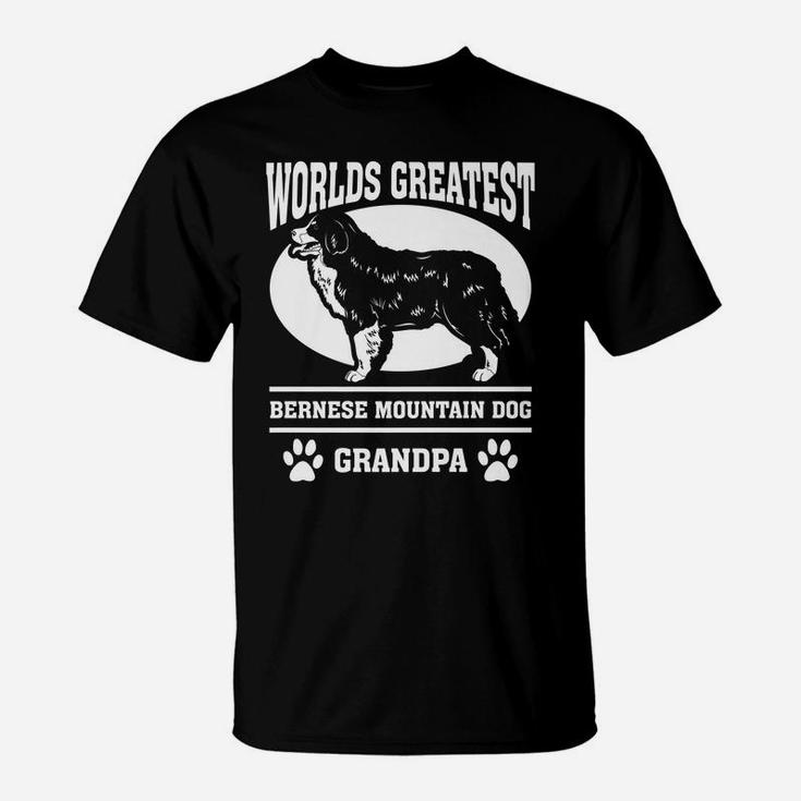Mens Worlds Greatest Bernese Mountain Dog Grandpa T-Shirt