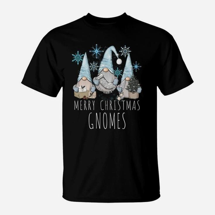 Merry Christmas Gnomies Winter Snowflake Funny Gnome Gift T-Shirt