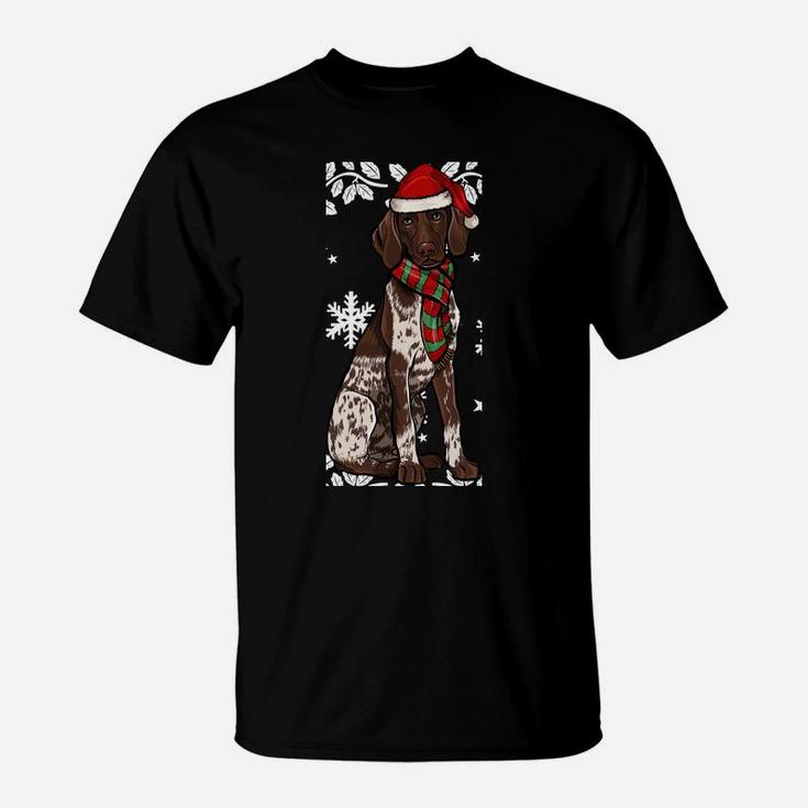 Merry Christmas Ornament German Shorthaired Pointer Xmas Sweatshirt T-Shirt