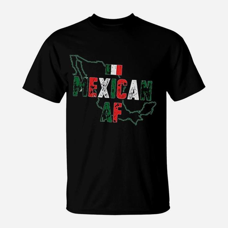 Mexican Af Off Shoulder Proud Mexico Mexico Map T-Shirt