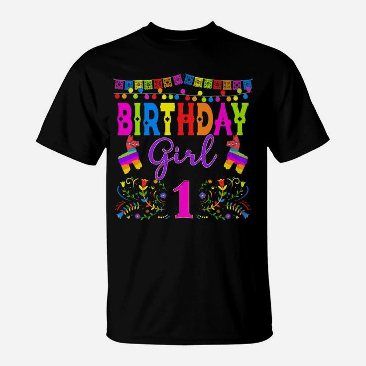 Mexican Birthday Party Matching Family Group 1St 3Rd Fiesta T-Shirt