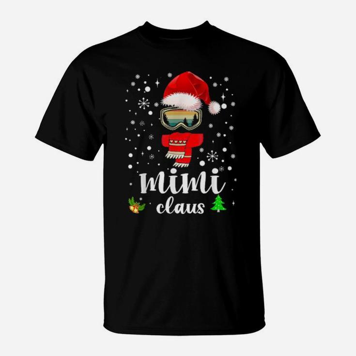 Mimi Claus Santa Claus Xmas For Mom Grandma T-Shirt