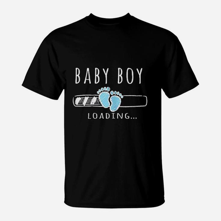 Mom Baby Boy Loading T-Shirt